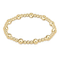 Classic Sincerity Pattern 6mm Bead Bracelet - Gold, Silver, and Mixed Metal - Molly's! A Chic and Unique Boutique 