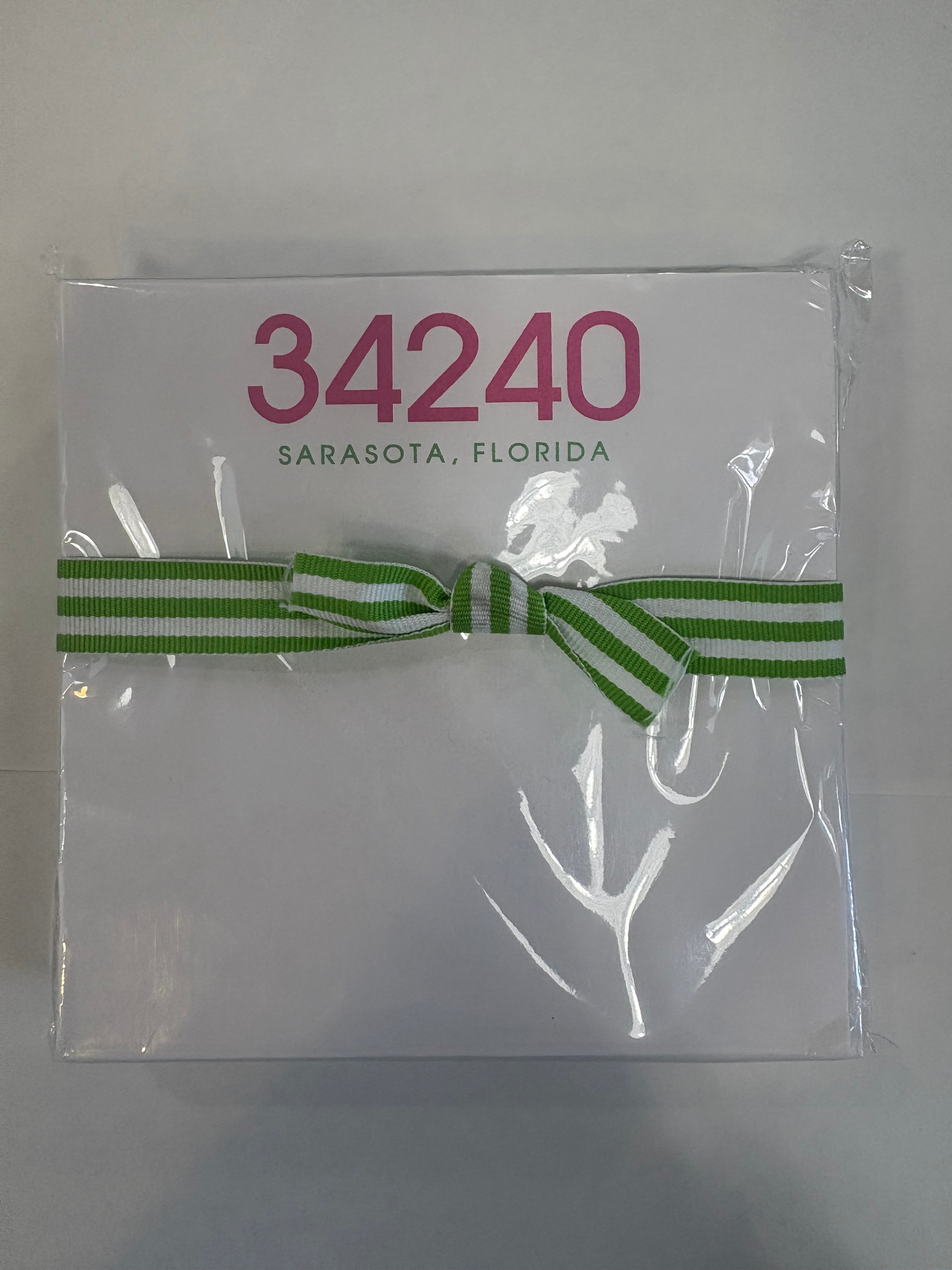 ZIPCODE SQUARE NOTEPAD 34240 - Molly's! A Chic and Unique Boutique 