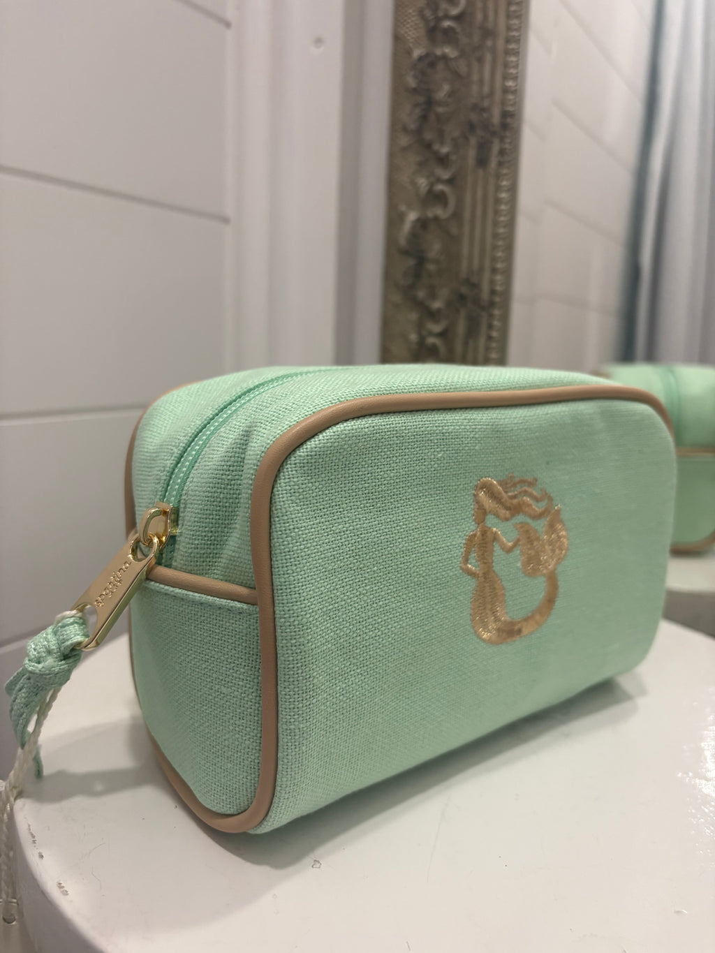 SEAFOAM TRAVEL POUCH MERMAID - Molly's! A Chic and Unique Boutique 