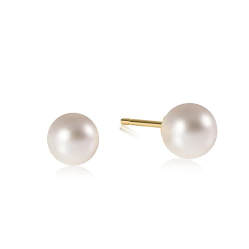 Classic 8mm Ball Stud- Pearl - Molly's! A Chic and Unique Boutique 