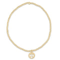 Classic Gold 2mm Bead Bracelet - Guardian Angel Small Gold Disc - Molly's! A Chic and Unique Boutique 