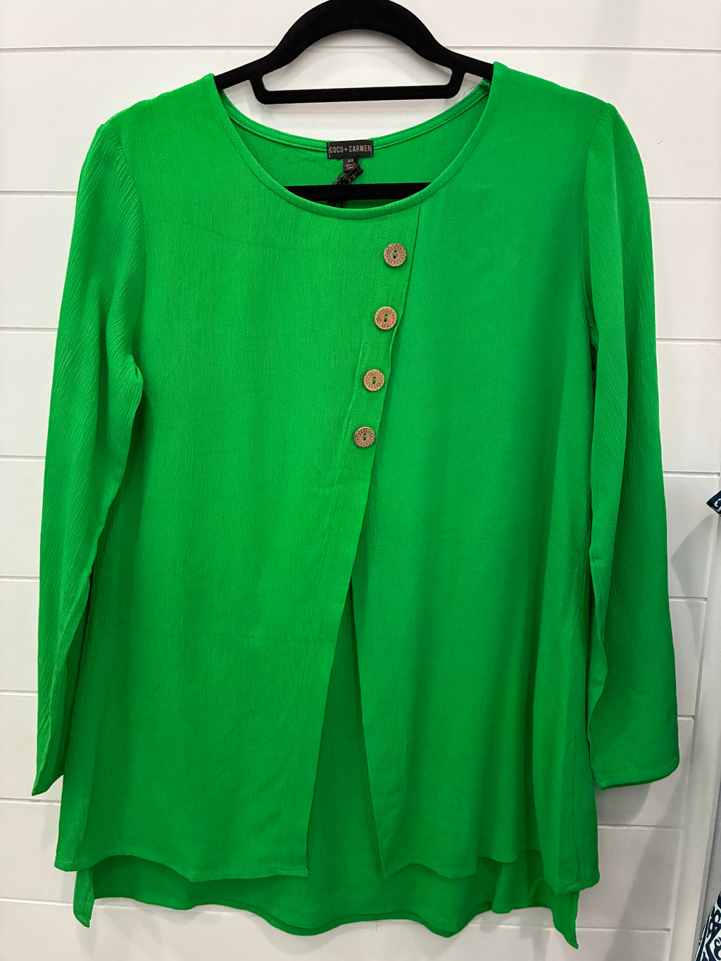 Glenn Split Front Tunic with Buttons - Molly's! A Chic and Unique Boutique 