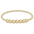 Classic Gold Beaded Bliss 3mm Bead Bracelet- 6mm Gold - Molly's! A Chic and Unique Boutique 