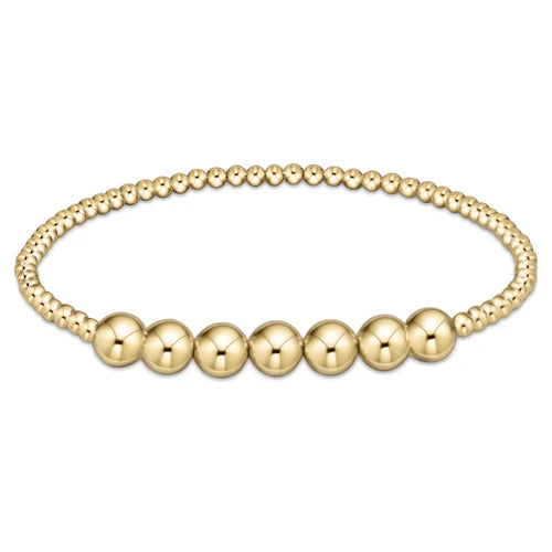 Classic Gold Beaded Bliss 3mm Bead Bracelet- 6mm Gold - Molly's! A Chic and Unique Boutique 
