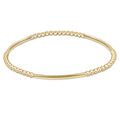 Bliss Bar Gold Pattern 2.5mm Bead Bracelet - Gold - Molly's! A Chic and Unique Boutique 