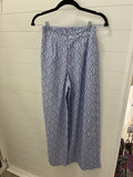 WIDE LEG PANT- PINK/BLUE - Molly's! A Chic and Unique Boutique 