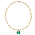 Classic Gold 3mm Bracelet - Reflection Charm - 05