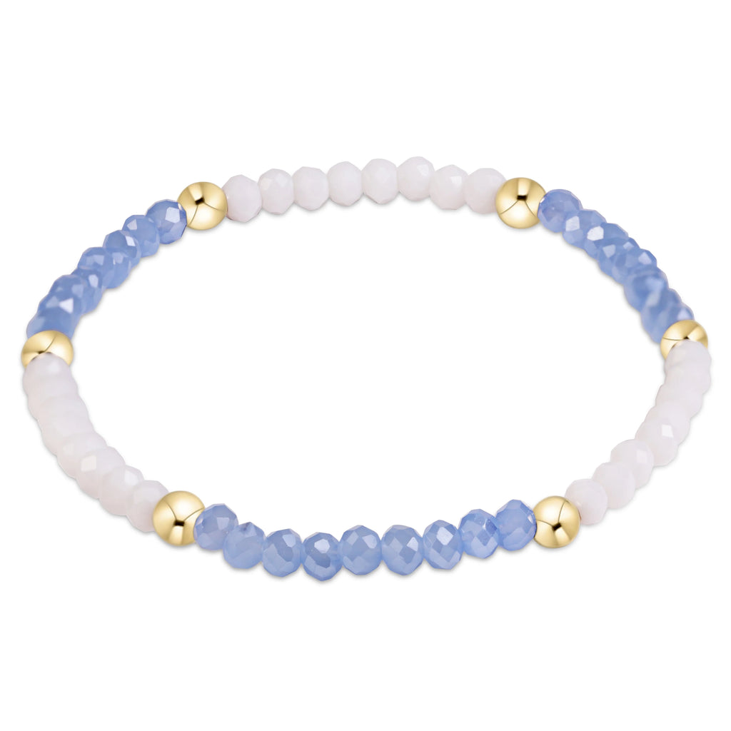 Gameday Flirty Presence Bracelet- Light Blue/White