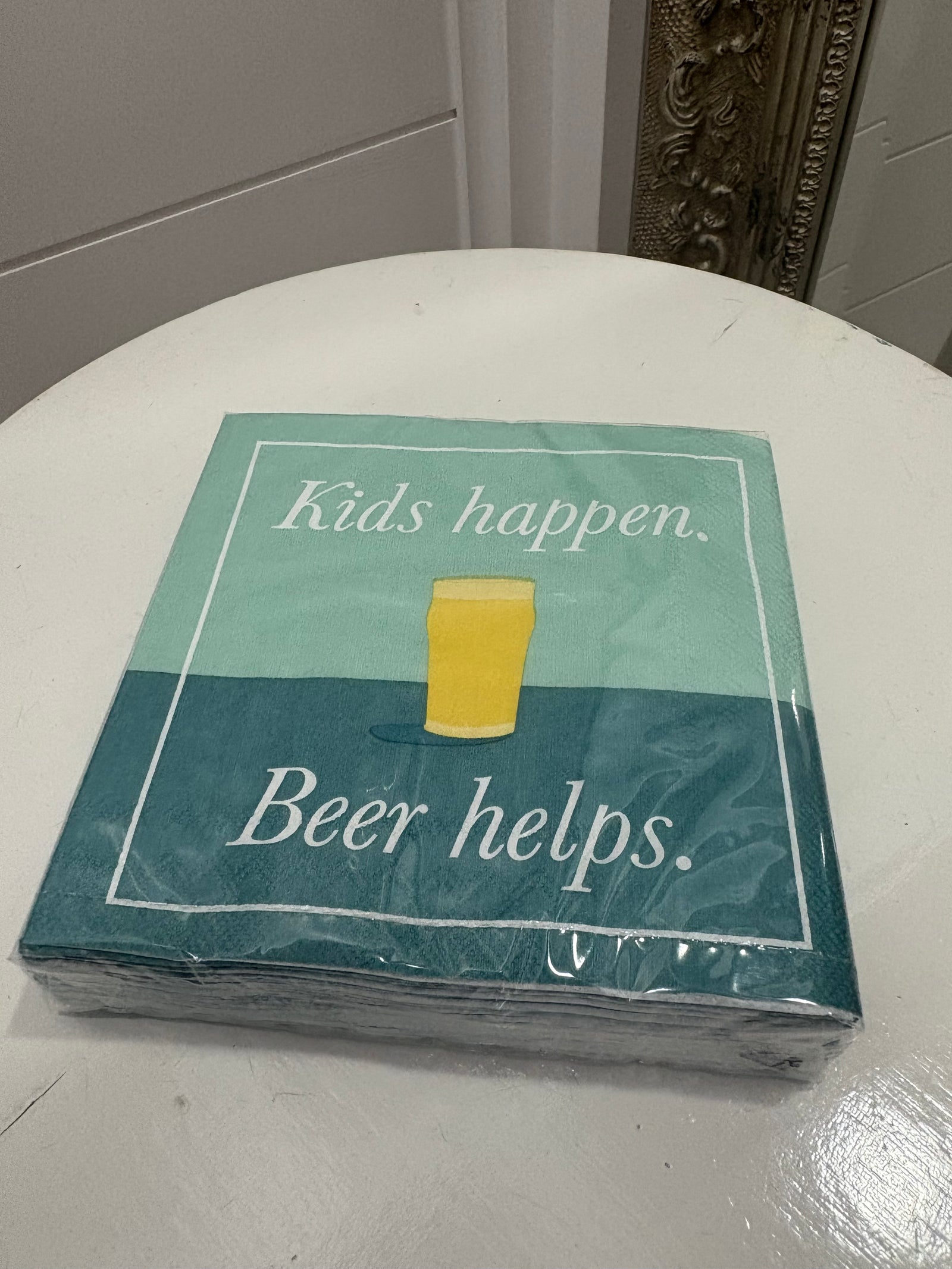 KIDS HAPPEN BEER HELPS NAPKINS - Molly's! A Chic and Unique Boutique 