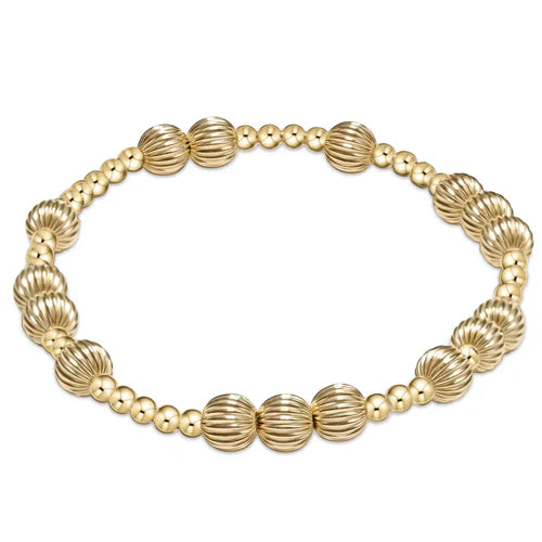 Hope Unwritten Dignity 6mm Bead Bracelet - Gold - Molly's! A Chic and Unique Boutique 