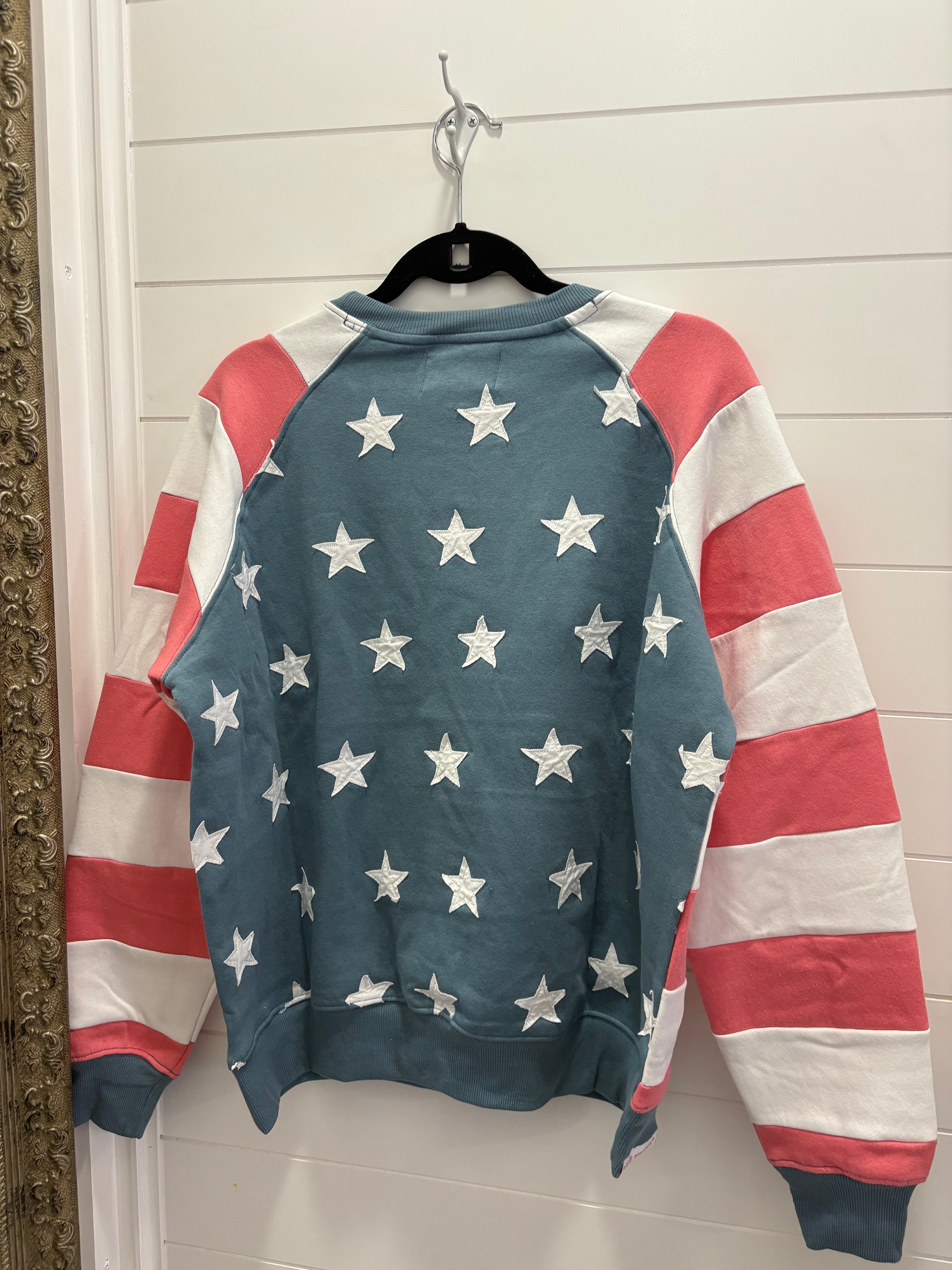 USA PATCH CREWNECK - Molly's! A Chic and Unique Boutique 