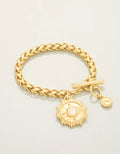 CENTERED MEDALLION TOGGLE BRACELET