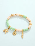 Seashore Stretch Bracelet 6mm Sea Foam/Cream
