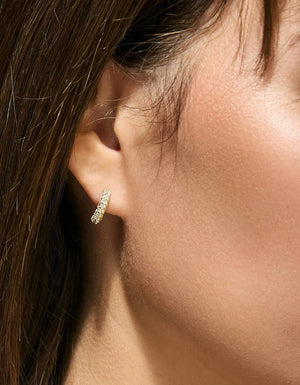 SHINE ON PAVE HOOP EARRING *PREVIEW*