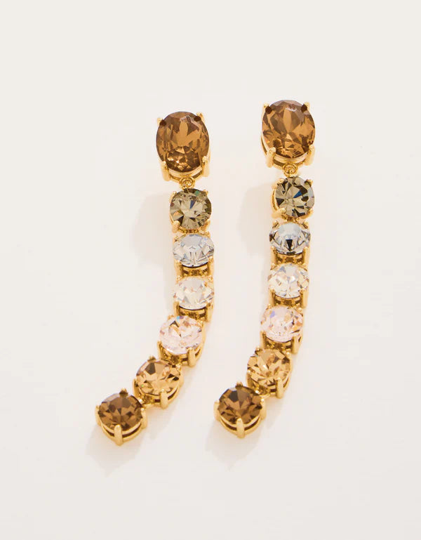 LINEAR GEM EARRINGS - Molly's! A Chic and Unique Boutique 