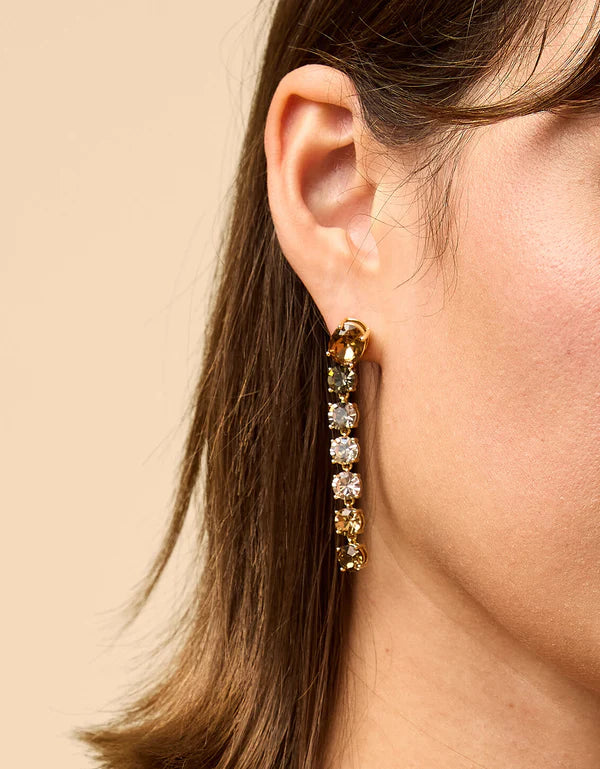 LINEAR GEM EARRINGS - Molly's! A Chic and Unique Boutique 