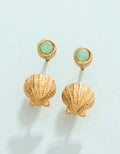LITTLE SHELL STUD EARRINGS SET- SEAFOAM - Molly's! A Chic and Unique Boutique 