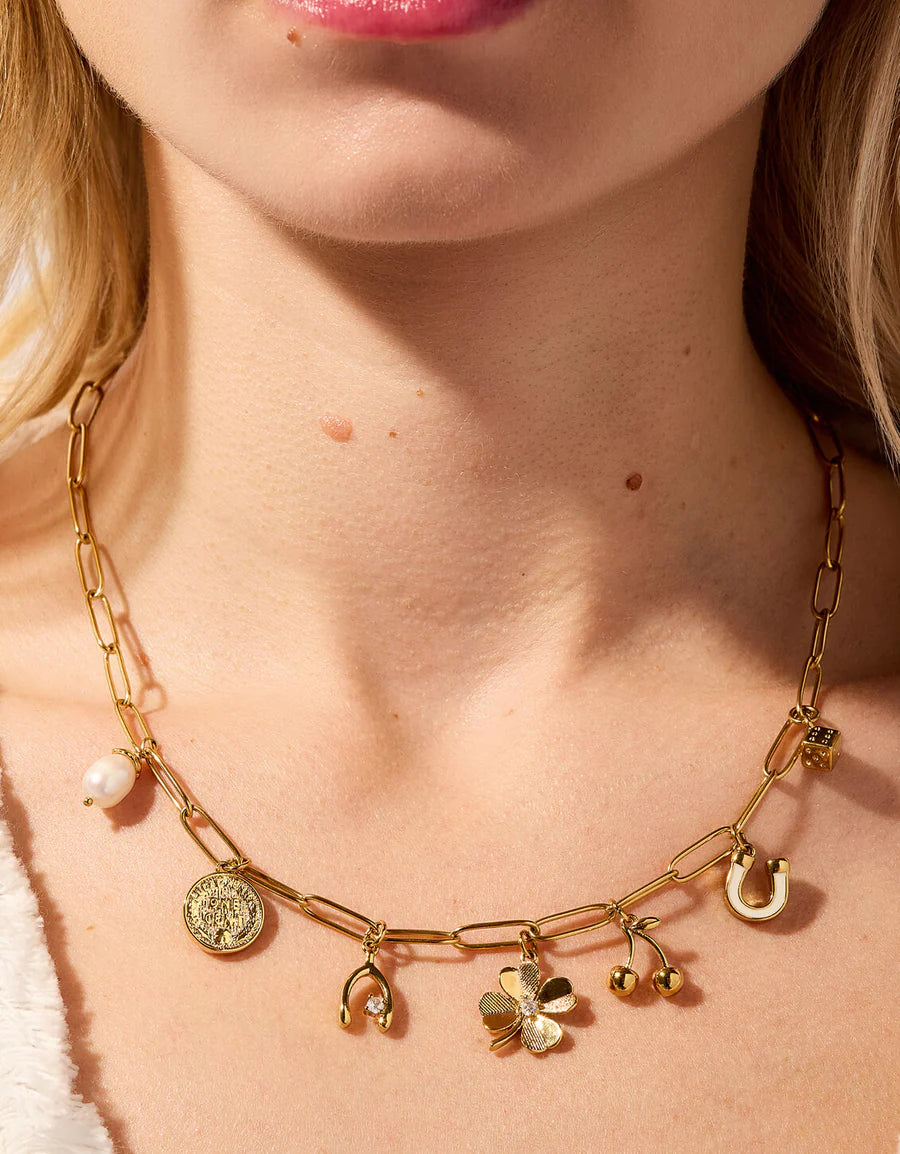 FEELING LUCKY CHARM NECKLACE - Molly's! A Chic and Unique Boutique 