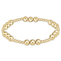 Classic Joy Pattern 6mm Bead Bracelet - Gold - Molly's! A Chic and Unique Boutique 