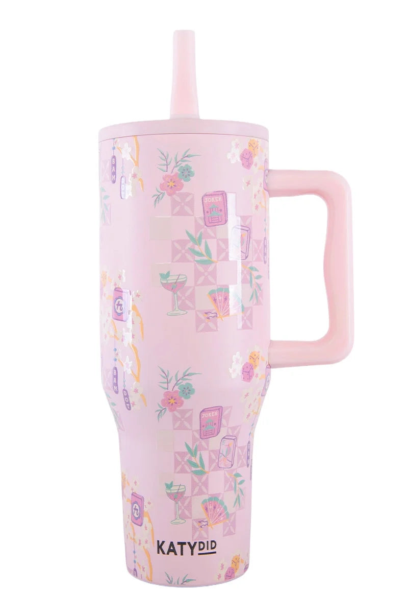 Mahjong Flip Top Tumbler
