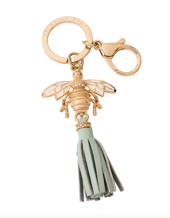 ICON TASSLE KEYCHAIN SEAHORSE CORAL/BEE LIGHT BLUE