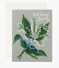 LILY OF THE VALLEY SYMPATHY CARD - Molly's! A Chic and Unique Boutique 