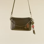 TRIFLOWER KEYCHAIN- OLIVE VEIL - Molly's! A Chic and Unique Boutique 