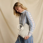 SHEILA MEDIUM SATCHEL- WHITECAP - Molly's! A Chic and Unique Boutique 