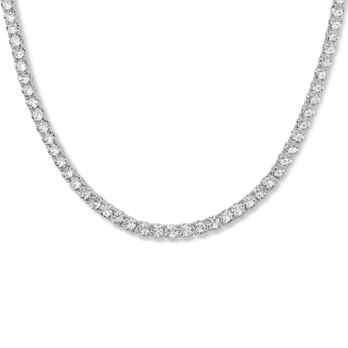 Tennis Necklace Silver