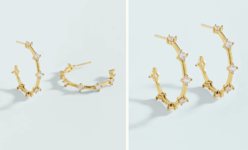 SPANISH WELLS HOOP EARRINGS CRYSTAL - Molly's! A Chic and Unique Boutique 