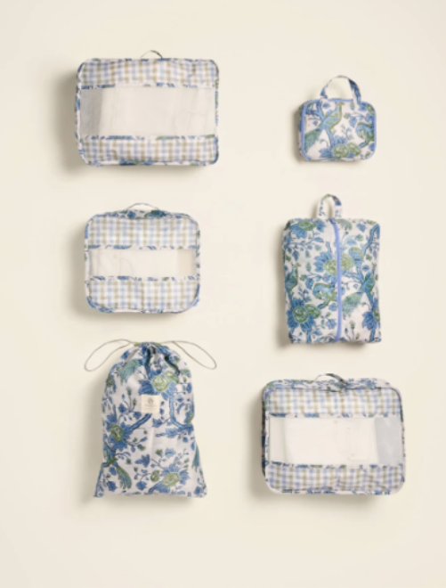 PACKING CUBES JACOBEAN BIRD GREEN - Molly's! A Chic and Unique Boutique 