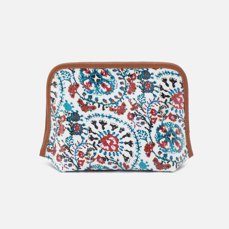 BEAUTY COSMETIC POUCH- BATIK BLOOMS - Molly's! A Chic and Unique Boutique 