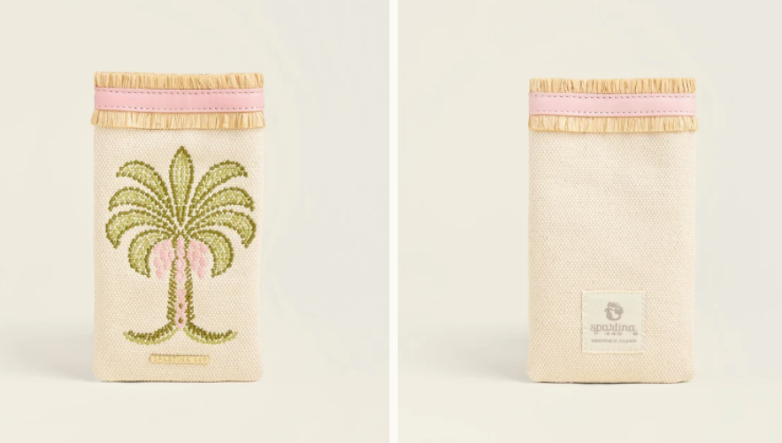 SUNGLASS CASE CASTILLO GREEN PALMS - Molly's! A Chic and Unique Boutique 