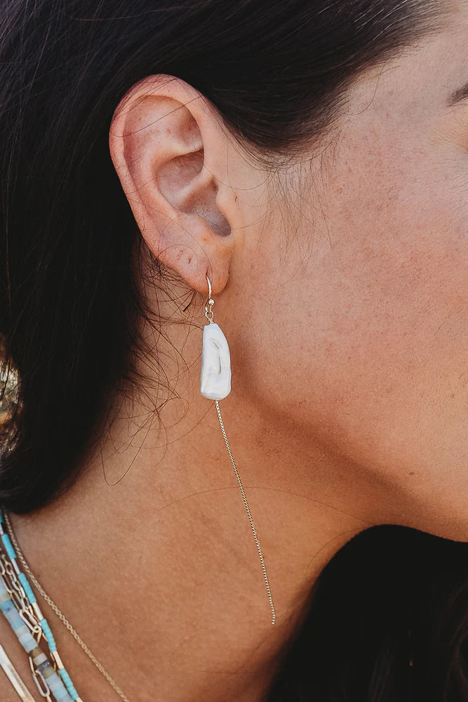 PEARL SILVER EARRINGS - Molly's! A Chic and Unique Boutique 