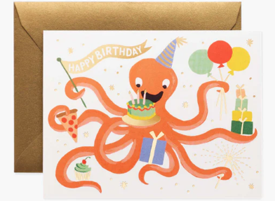 OCTOPUS BIRTHDAY CARD - Molly's! A Chic and Unique Boutique 