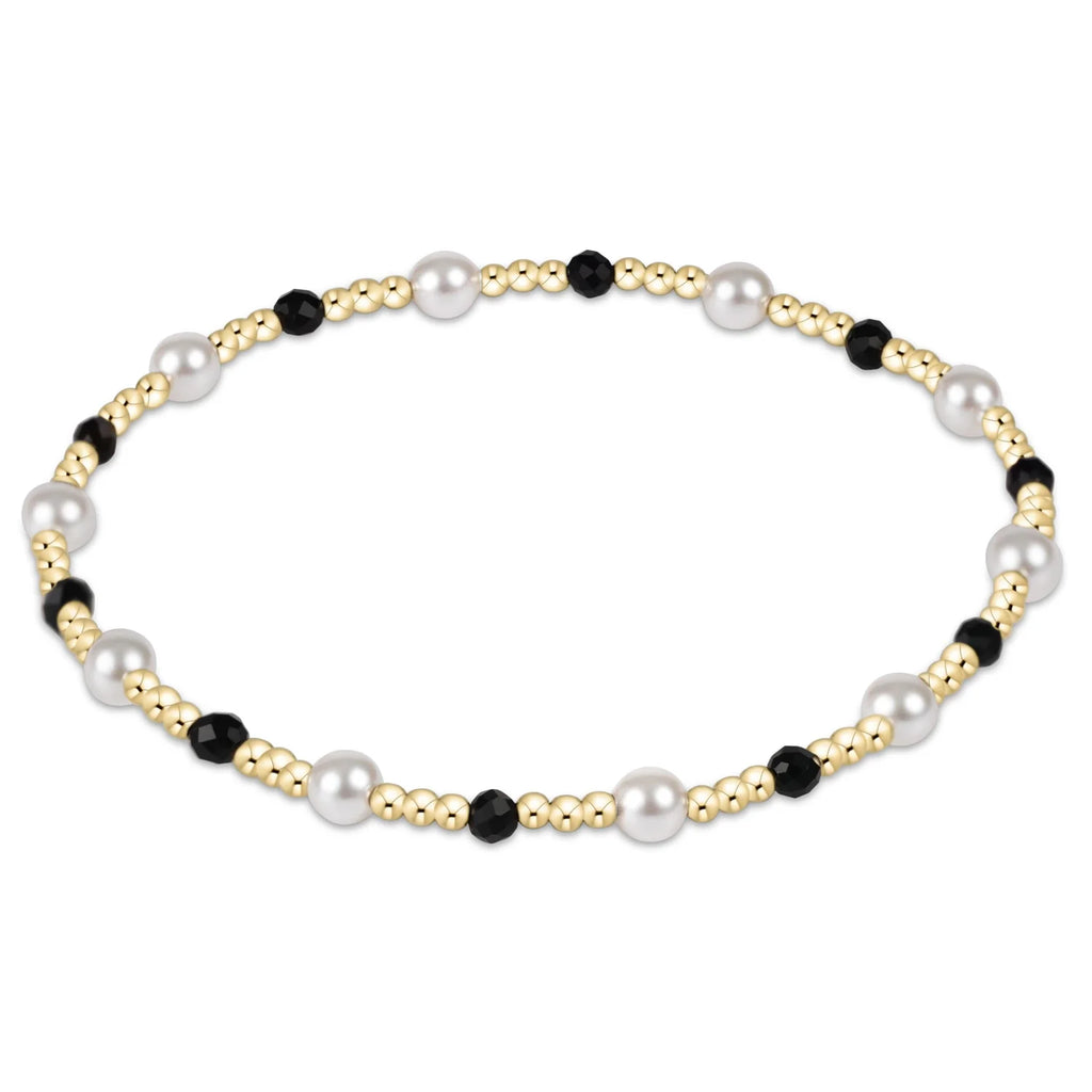 PEARL SINCERITY PATTERN 4MM BEAD BRACELET