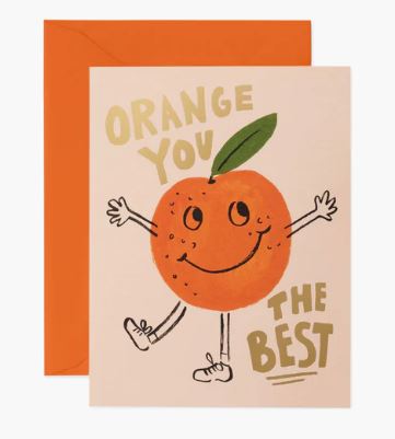 ORANGE YOU THE BEST CARD - Molly's! A Chic and Unique Boutique 