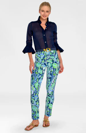 GRIPELESS PULL ON PANTS- VINTAGE VINES - Molly's! A Chic and Unique Boutique 