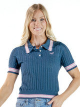 SHORT SLEEVE CROPPED POLO - Molly's! A Chic and Unique Boutique 