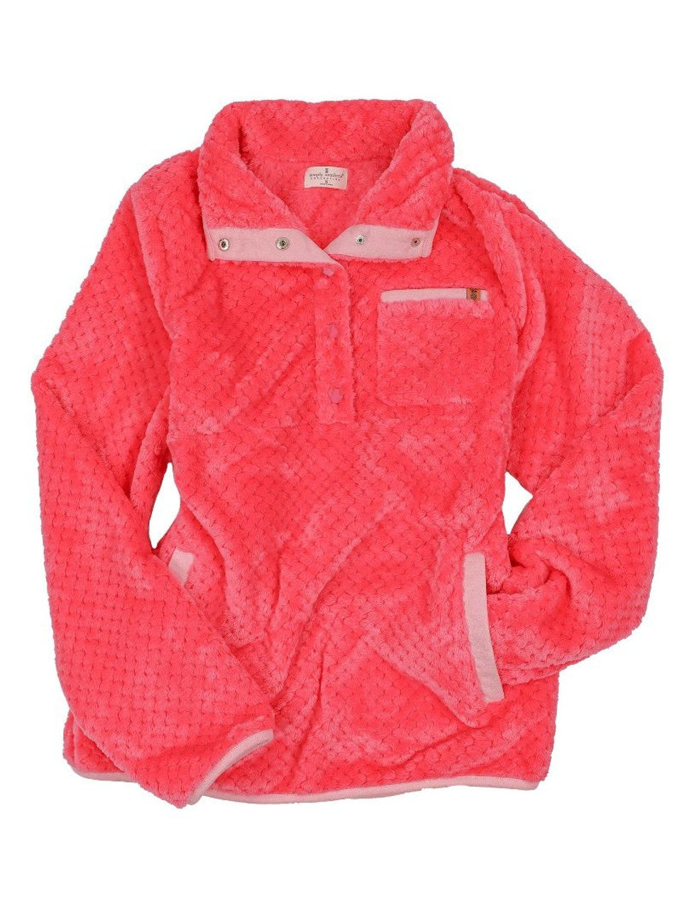 PINK FLEECE PULL OVER - Molly's! A Chic and Unique Boutique 