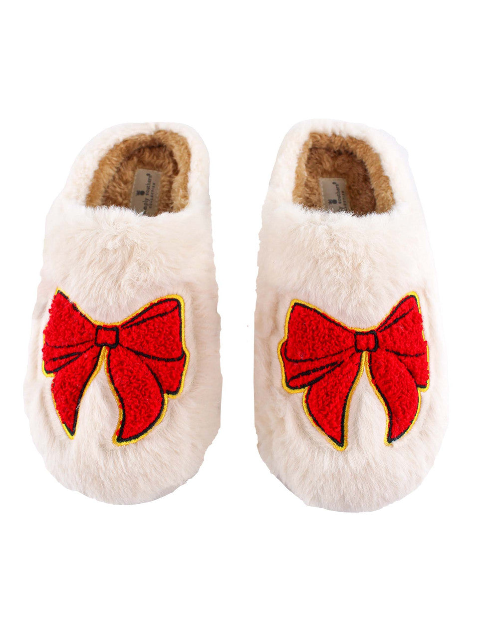 RED BOW SLIPPERS