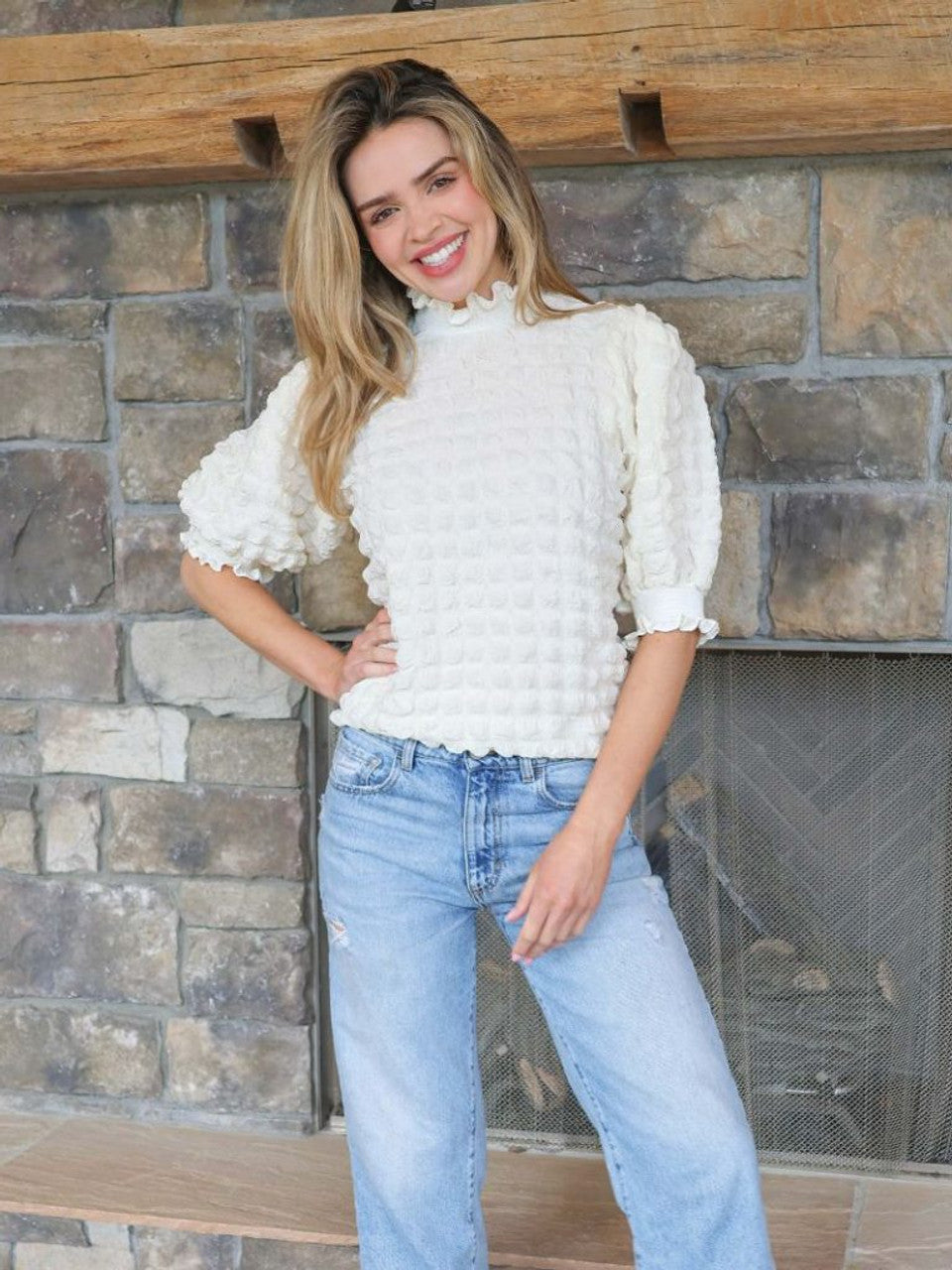 BUBBLE CLOUD TOP - Molly's! A Chic and Unique Boutique 