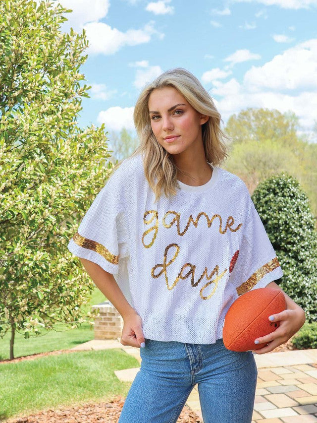 GAMEDAY SEQUIN TOP - Molly's! A Chic and Unique Boutique 