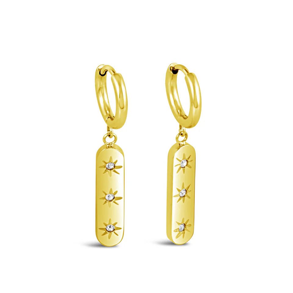 PRECIOSA BAR EARRINGS GOLD