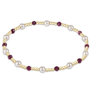 PEARL SINCERITY PATTERN 4MM BEAD BRACELET