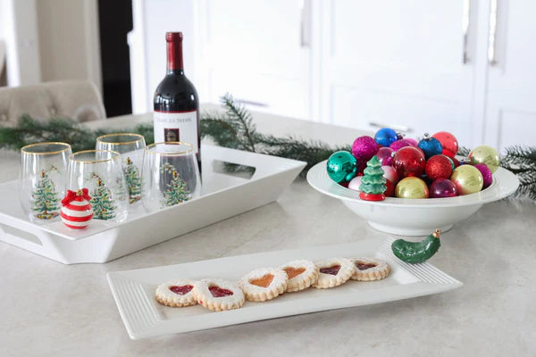 Y9 PINSTRIPE BREAD TRAY - Molly's! A Chic and Unique Boutique 