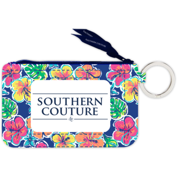 TROPICAL FLOWERS ID KEYCHAIN - Molly's! A Chic and Unique Boutique 