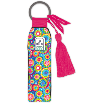 LIP BALM KEY CHAIN- TIE DYE - Molly's! A Chic and Unique Boutique 