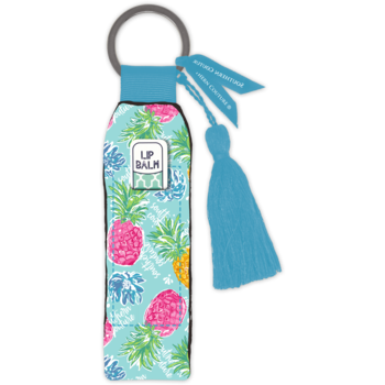 LIP BALM KEY CHAIN TROPICAL PINEAPPLE - Molly's! A Chic and Unique Boutique 