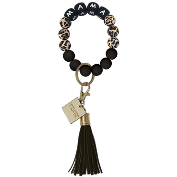 SILICONE BEADED KEYCHAIN- MAMA - Molly's! A Chic and Unique Boutique 